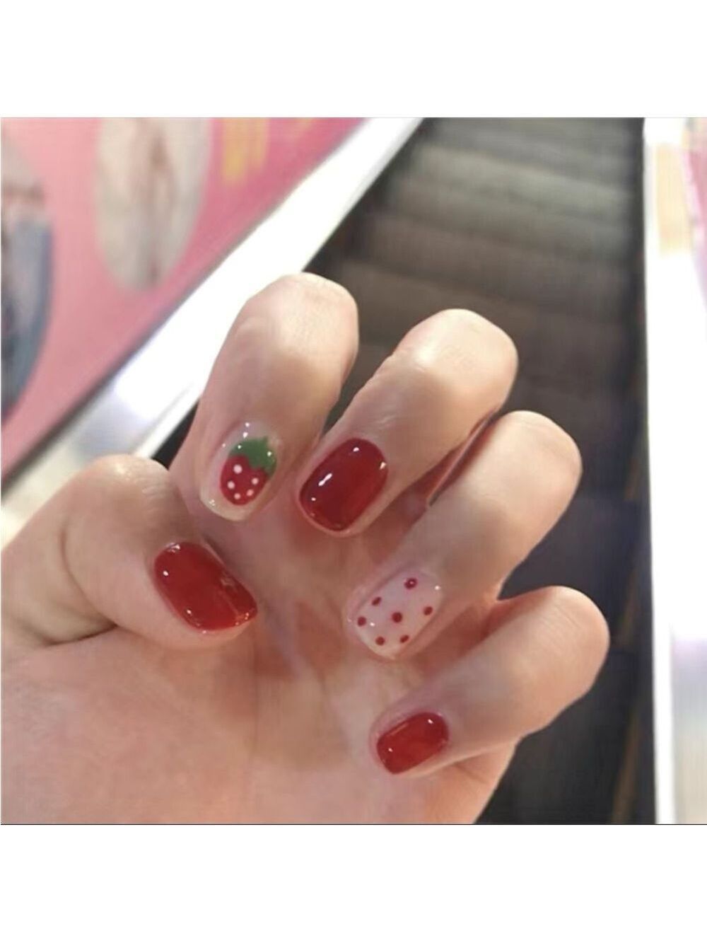 Berry Tips - Nail Junkie - full artificial nail set